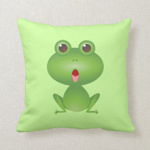 Frosch-amphibisch grüne Frosch-niedliches Kissen