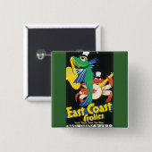 Frosch an der Ostküste Button (Vorne & Hinten)