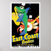 Frosch an der Ostküste Poster (Vorne)