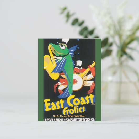 Frosch an der Ostküste Postkarte (Stehend Vorderseite)