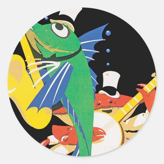 Frosch an der Ostküste Runder Aufkleber (Vorderseite)