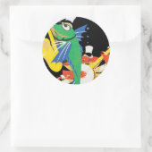 Frosch an der Ostküste Runder Aufkleber (Tasche)