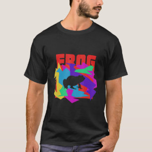 Frosch Animal Mosaik Puzzle T-Shirt