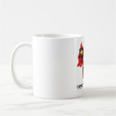Frosch-Ansicht…., "Frösche einer Feder " Kaffeetasse (Links)