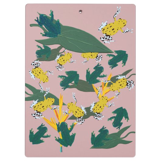 Frosch Art Klemmbrett (Rückseite)