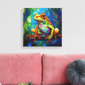 Frosch Art Leinwand Art (Insitu (Wohnzimmer))