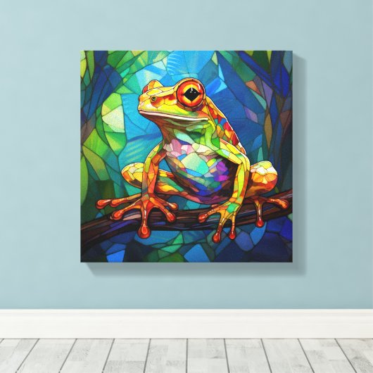 Frosch Art Leinwand Art (Insitu (Holzboden))