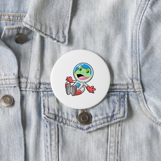 Frosch Astronaut Costume Space Button (Beispiel)