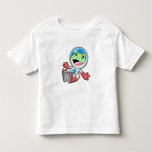 Frosch Astronaut Costume Space Kleinkind T-shirt (Vorderseite)