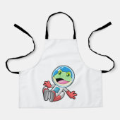 Frosch Astronaut Costume Space Schürze (Vorderseite)