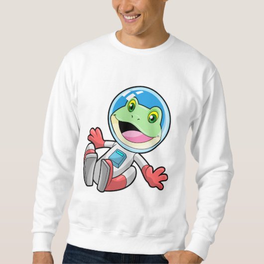 Frosch Astronaut Costume Space Sweatshirt (Vorderseite)