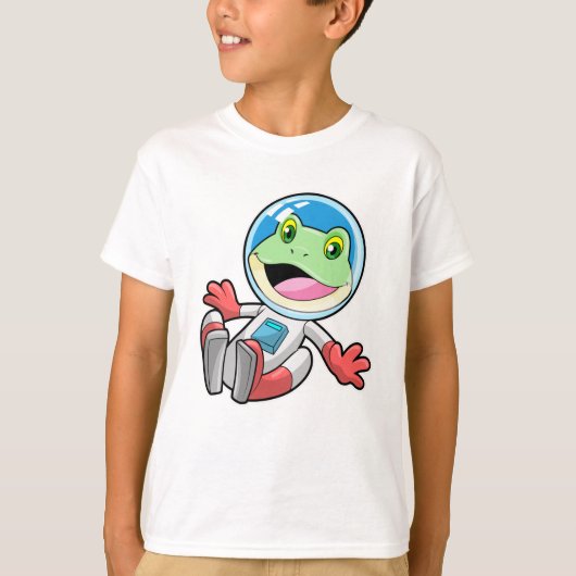 Frosch Astronaut Costume Space T-Shirt (Vorderseite)