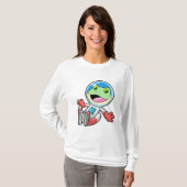 Frosch Astronaut Costume Space T-Shirt (Vorne ganz)