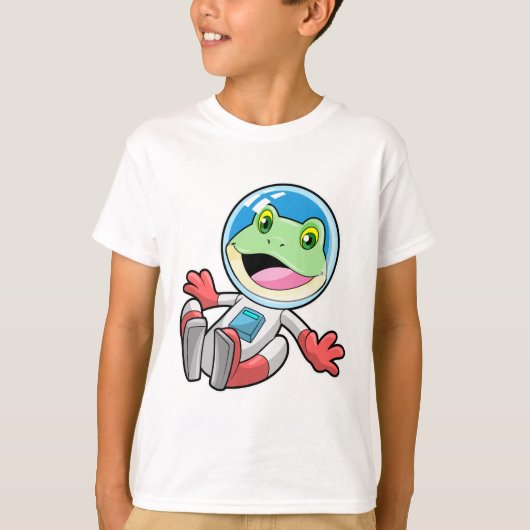 Frosch Astronaut Costume Space T-Shirt (Vorderseite)
