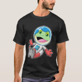 Frosch Astronaut Costume Space T-Shirt (Vorderseite)