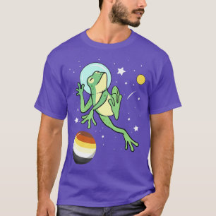Frosch Astronaut Schwuler Bärenstolz  T-Shirt