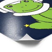Frosch-Astronautentier mit Weltraumhelm-Clipart Fotodruck (Ecke)