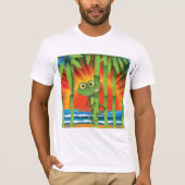Frosch auf Bamboo Mens T - Shirt (Vorderseite)