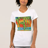 Frosch auf Bamboo Womens T - Shirt (Vorderseite)