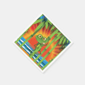 Frosch auf Bamboopapier Napkins Serviette (Ecke)