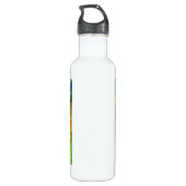 Frosch auf Bambus Edelstahlflasche (Rückseite)