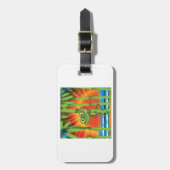 Frosch auf BambusGepäckanhängern Gepäckanhänger (Vorderseite vertikal)