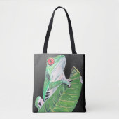 Frosch auf Blatt Tasche (Vorderseite)
