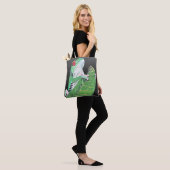 Frosch auf Blatt Tasche (Am Model)