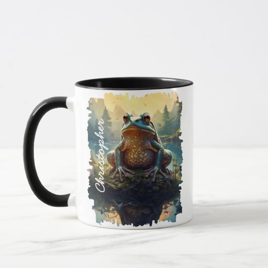 Frosch auf dem Felswald Tasse (Links)