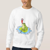 Frosch auf dem Leaf mit Insekt Sweatshirt (Vorderseite)