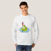 Frosch auf dem Leaf mit Insekt T-Shirt (Vorne ganz)
