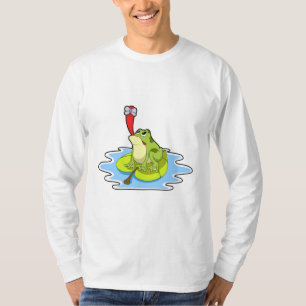 Frosch auf dem Leaf mit Insekt T-Shirt