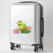Frosch auf dem Lili Pad Sticker (Koffer)