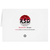 Frosch auf der linken B+W Grußkarte (Rückseite Horizontal)