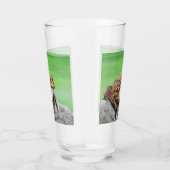 Frosch auf einem Felsen Glas (Rechts)