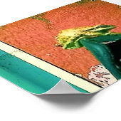 Frosch auf einem Handy-Fall Poster (Ecke)