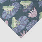 Frosch auf einem Lilienteich Seidenpapier (Detail)