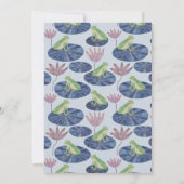 Frosch auf einem Lily Pad Danke Karte (Rückseite)
