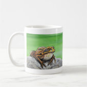 Frosch auf einem Rockgemälde Kaffeetasse (Links)