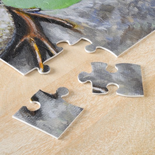 Frosch auf einem Rockgemälde Puzzle (Seite)