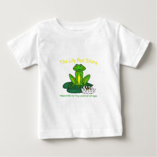 Frosch auf einem Seerosenblatt Weißes T-Shirt für