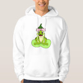 Frosch auf Leaf Hoodie (Vorderseite)