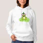 Frosch auf Leaf Hoodie (Vorderseite)