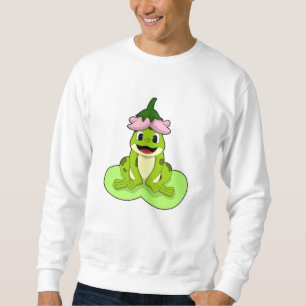 Frosch auf Leaf Sweatshirt