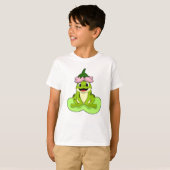 Frosch auf Leaf T-Shirt (Vorne ganz)