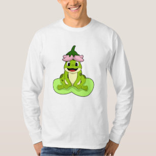 Frosch auf Leaf T-Shirt