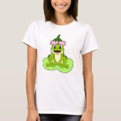 Frosch auf Leaf T-Shirt (Vorderseite)