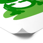 Frosch auf Lily Pad mit Ladybug Kinderzimmer Wall Poster (Ecke)