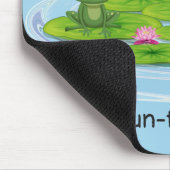 Frosch auf Lily Pad Mousepad (Ecke)