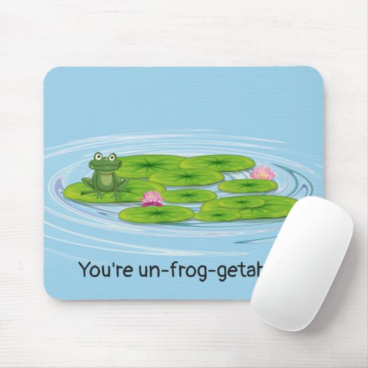Frosch auf Lily Pad Mousepad (Mit Mouse)